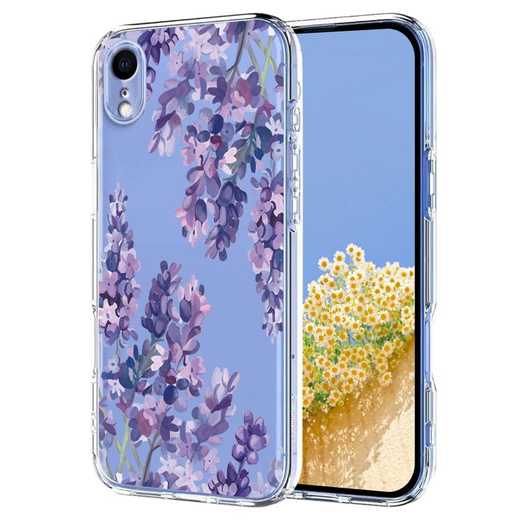 Flower Pattern Painted TPU Phone Case, For iPhone 11, For iPhone 11 Pro, For iPhone X / XS, For iPhone XR