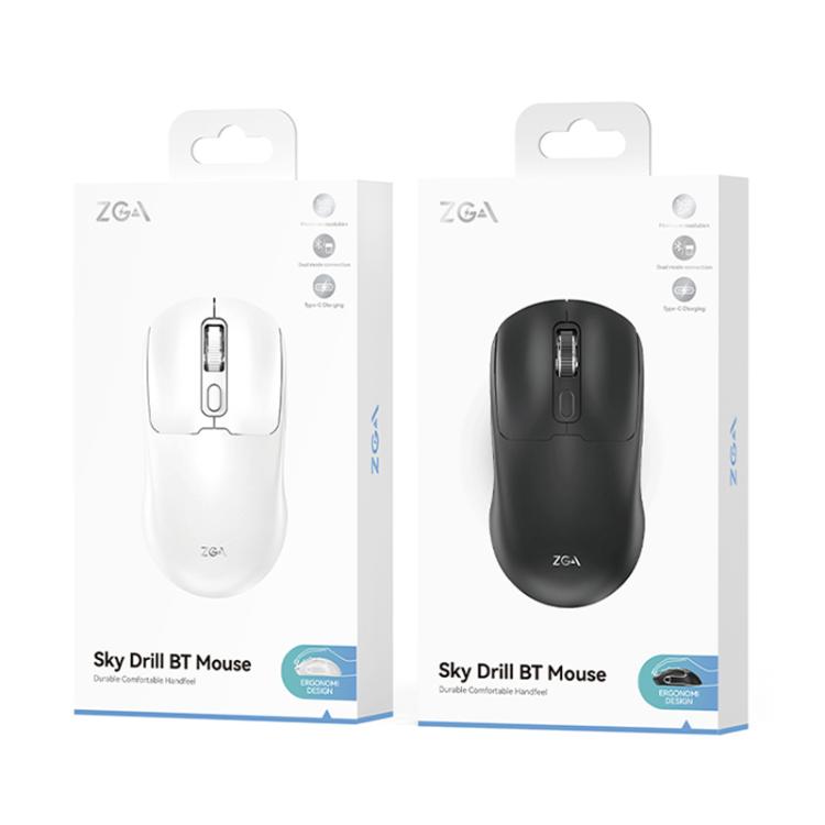 ZGA Sky Drill Dual Modes 2.4G BT5.0 Wireless Mouse