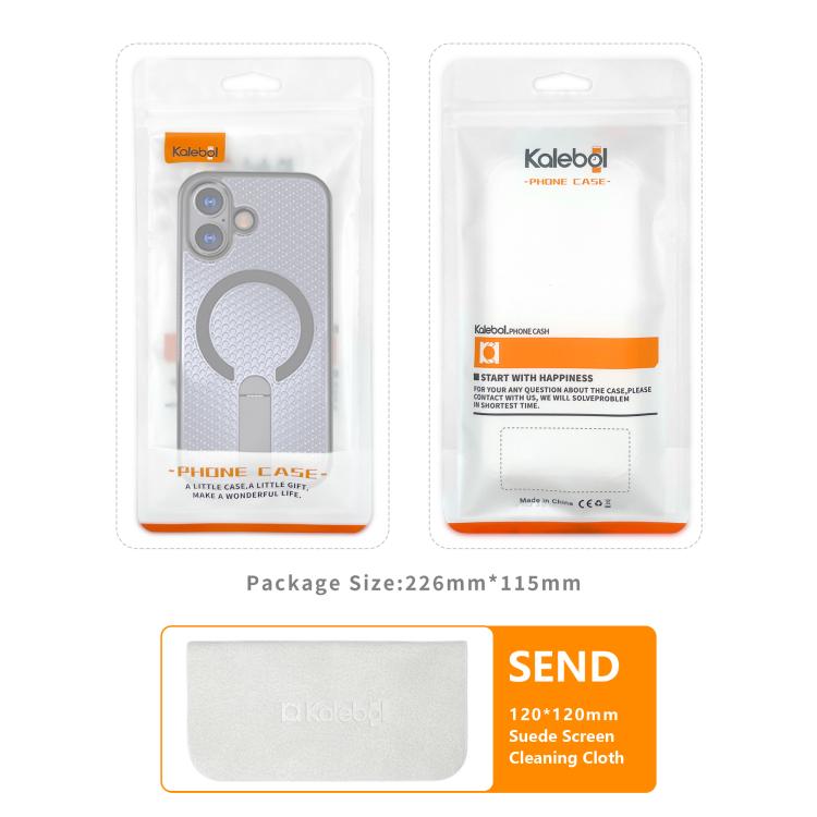 kalebol Honeycomb Cooling MagSafe Holder Phone Case, For iPhone Air, For iPhone 16 Pro Max, For iPhone 16 Pro, For iPhone 16 Plus