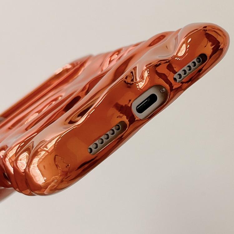 Cream Texture Electroplating TPU Full Coverage Phone Case, For iPhone 15 Pro