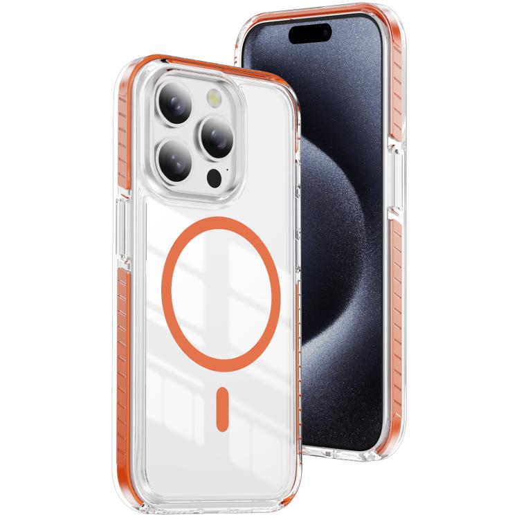 Crystal Shield Clear Magnetic Acrylic Hybrid TPU Phone Case, For iPhone 16 Plus, For iPhone 16, For iPhone 15 Pro Max