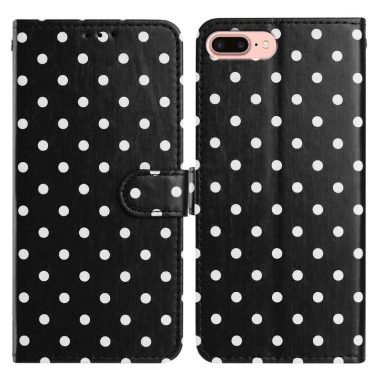 Small Dots Pattern Vegan Leather Phone Case, For iPhone XR, For iPhone XS Max, For iPhone 8 Plus / 7 Plus