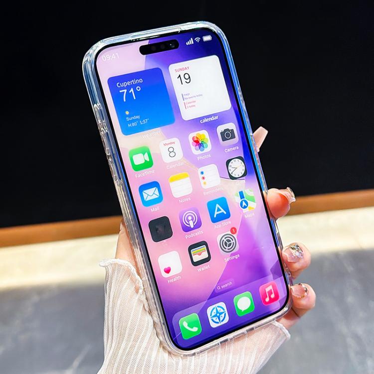 Sparkling IMD Colorful Bow Phone Case with Bracelet, For iPhone 16 Plus, For iPhone 16