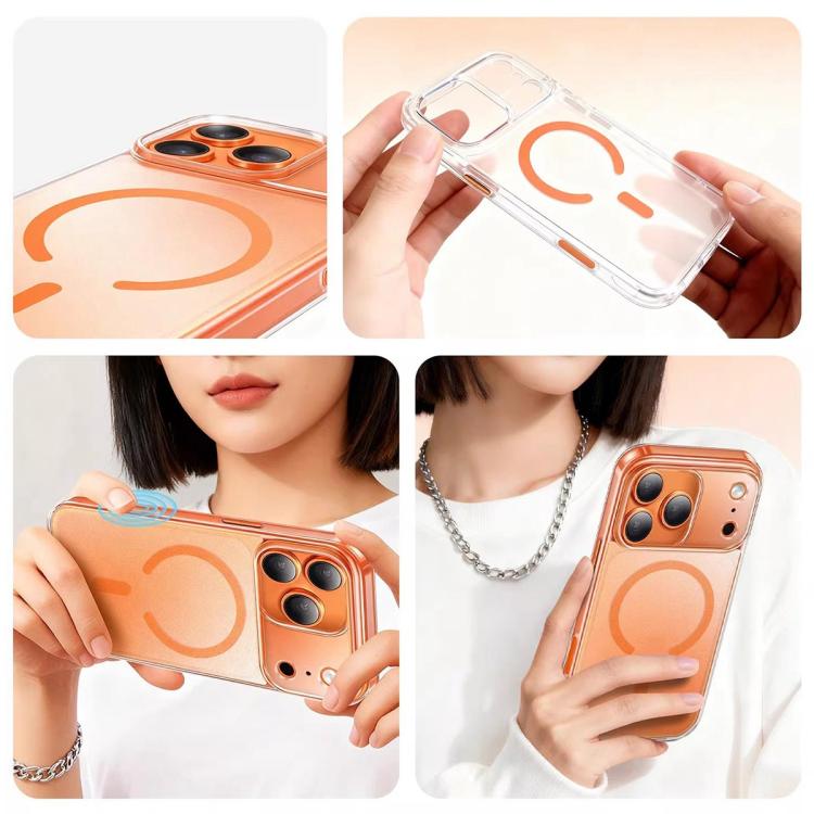 Frosted PC Hybrid TPU Magnetic Phone Case with AI Sensing Key, For iPhone 17 Pro Max, For iPhone 17 Pro, For iPhone 17, For iPhone Air, For iPhone 16 Pro Max, For iPhone 16 Pro