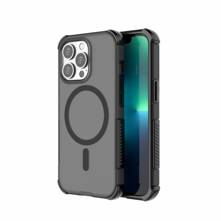 Skin-friendly Magnetic PC + TPU Hybrid Shockproof Phone Case, For iPhone 14 Pro Max, For iPhone 13 Pro Max, For iPhone 13 Pro