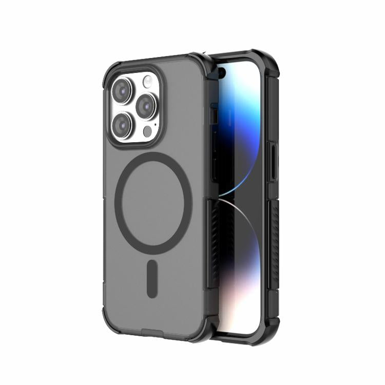 Skin-friendly Magnetic PC + TPU Hybrid Shockproof Phone Case, For iPhone 15 Pro Max, For iPhone 15 Pro, For iPhone 14 Plus / 15 Plus, For iPhone 14 Pro