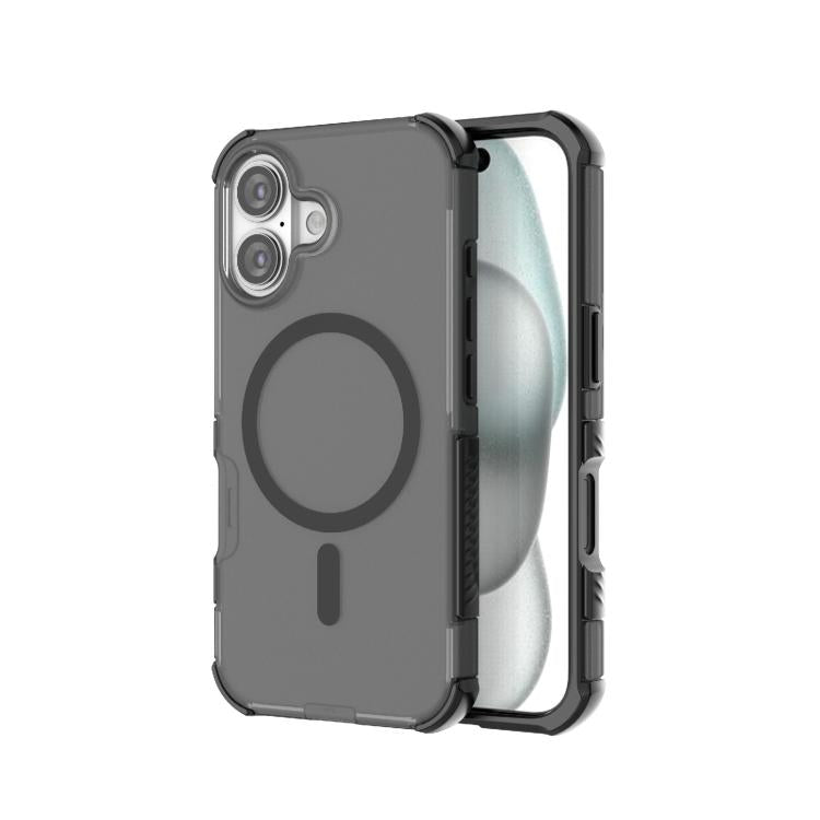 Skin-friendly Magnetic PC + TPU Hybrid Shockproof Phone Case, For iPhone 16 Pro Max, For iPhone 16 Pro, For iPhone 16 Plus, For iPhone 16