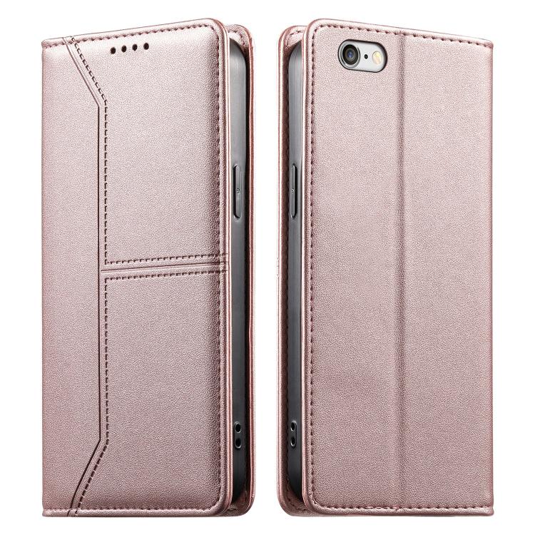 Stitched Line Magnetic RFID Vegan Leather Phone Case, For iPhone XR, For iPhone XS Max, For iPhone 8 Plus / 7 Plus