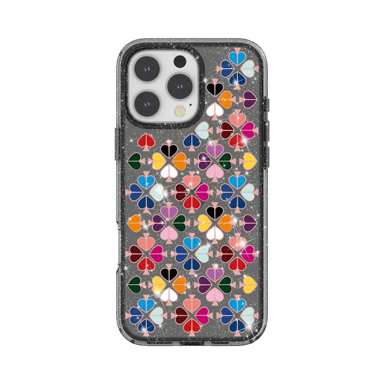 Glittering Crystal Red Heart Pattern Phone Case, For iPhone 17, For iPhone Air, For iPhone 16 Pro Max, For iPhone 16 Pro
