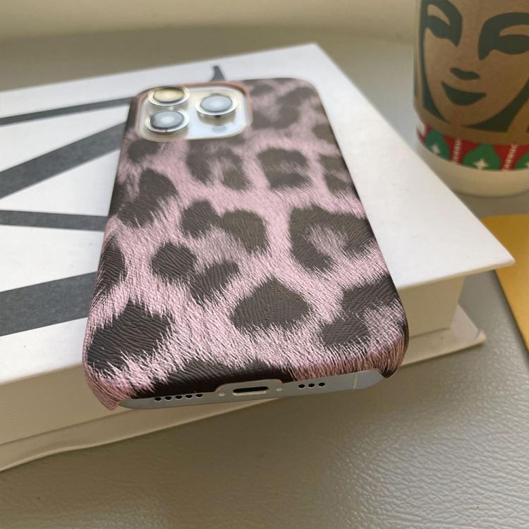 Leopard Print Leather-Textured PU Phone Case, For iPhone 15 Pro, For iPhone 15 Plus, For iPhone 15, For iPhone 14 Plus, For iPhone 14, For iPhone 14 Pro, For iPhone 14 Pro Max, For iPhone 13 Pro Max