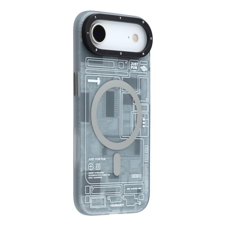 YOUNGKIT Technology Series IMD Hard PC Magnetic Phone Case, For iPhone 18 Pro / 17 Pro, For iPhone 18 Pro Max / 17 Pro Max, For iPhone 17, For iPhone Air