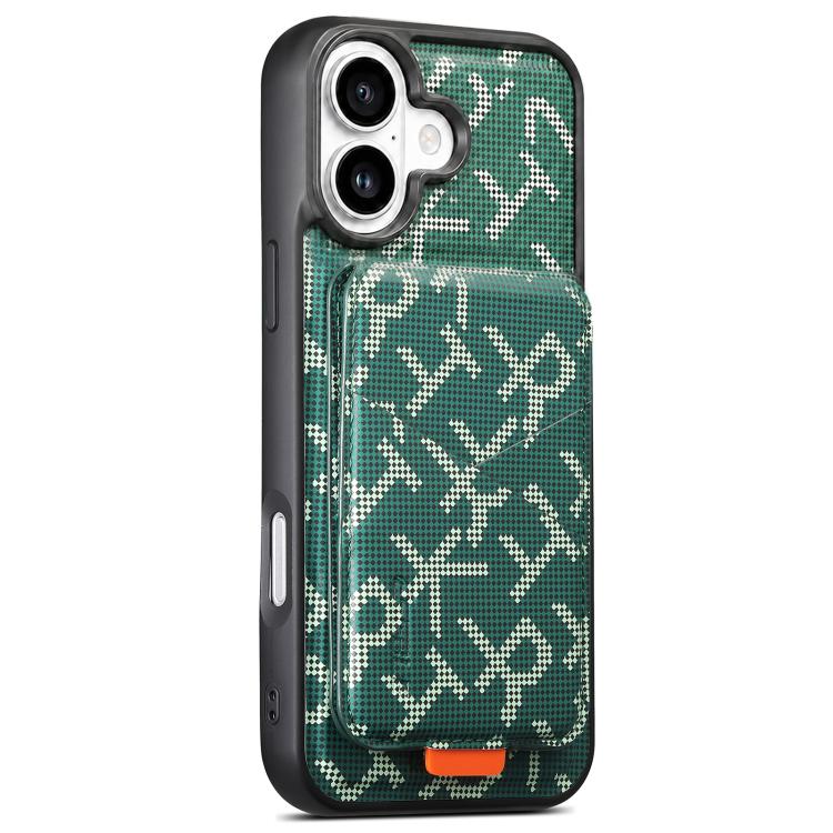 ESEBLE E5 Letter Pattern Detachable Card Holder Magnetic RFID Phone Case, For iPhone 18 Pro / 17 Pro, For iPhone 18 Pro Max / 17 Pro Max, For iPhone 17, For iPhone 16 Pro Max, For iPhone 16 Pro, For iPhone 16