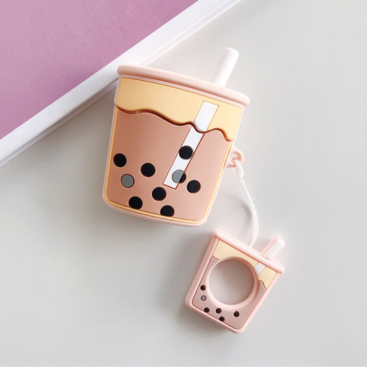 Wireless Earphones Shockproof Pearl Milk Tea Silicone Protective Case for Apple AirPods 1 / 2, Orange, Green, Purple, Apricot