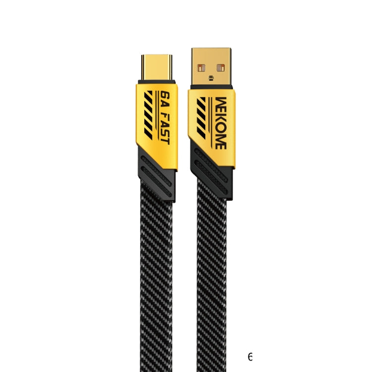 WK WDC-190a Mech Series 6A USB to USB-C/Type-C Fast Charge Data Cable, Length: 1m, USB to USB-C/Type-C