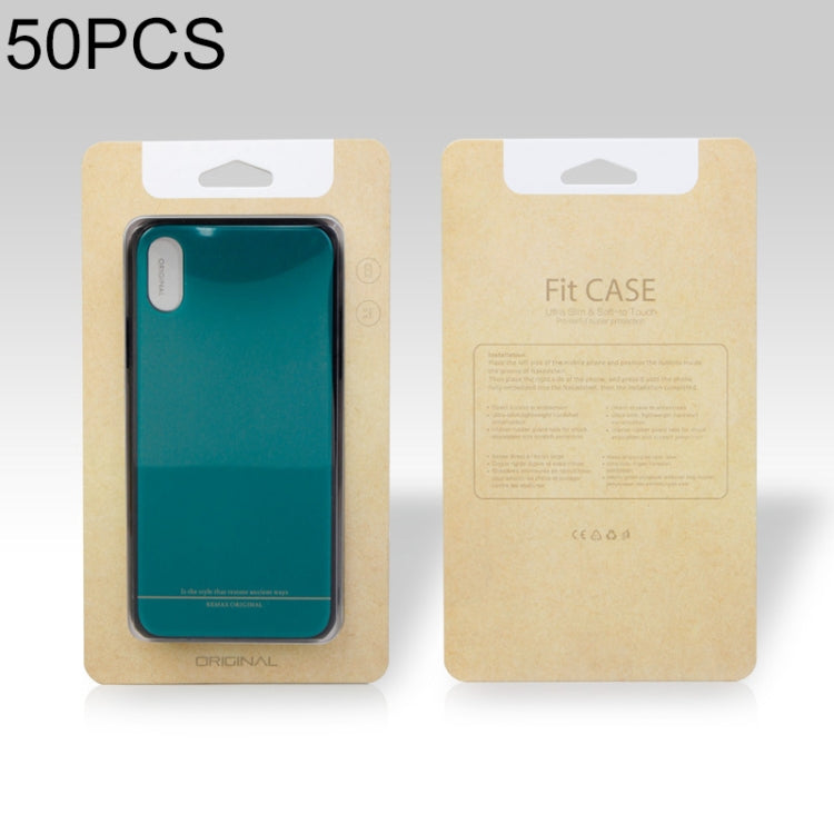 50 PCS High Quality Cellphone Case PVC + Glue Package Box for iPhone (4.7 inch) Available Size: 148mm x 78mm x 7mm, 148mm x 78mm x 7mm(Khaki)
