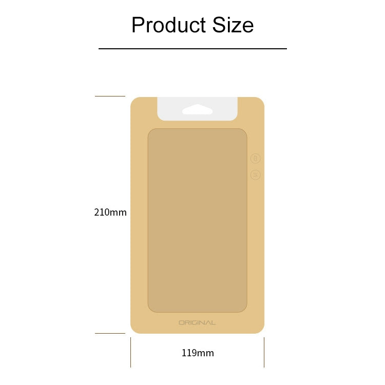 50 PCS High Quality Cellphone Case Kraft Paper Package Box for iPhone (5.5 inch) Available Size: 164mm x 89mm x 7mm, 164mm x 89mm x 7mm(Black)