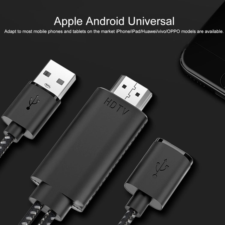 7563s USB-C / Type-C Female to 2K HDMI Male HD Video Adapter Cable, Cable Length: 1m