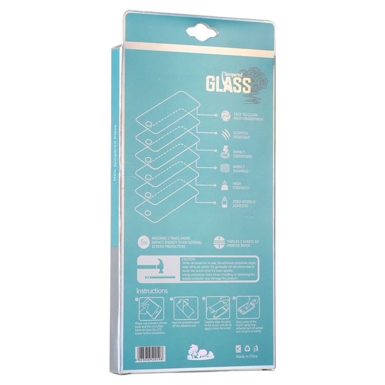 50 PCS Elephant Pattern Paper Outer + Plastic Inner Packaging Box for Tempered Glass Screen Protector, Elephant Pattern