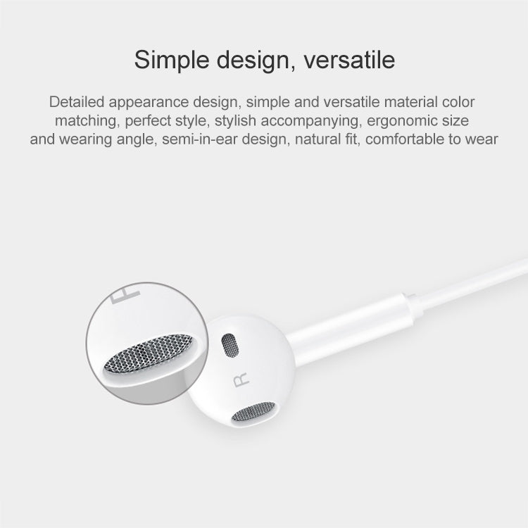 Original Honor AM33 USB-C / Type-C Classic Noise Reduction In-ear Wired Earphone, Support Wire Control & Call