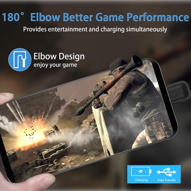 U-shaped Micro USB Male to USB Male Nylon Braid Charge Data Cable, Micro USB to USB