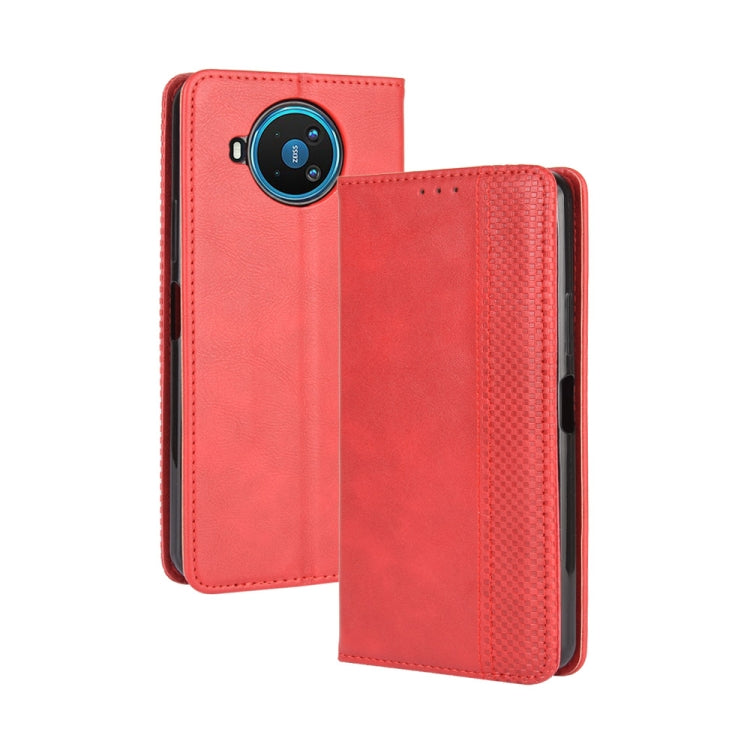 For Nokia 8.3 5G Magnetic Buckle Retro Crazy Horse Texture Horizontal Flip Leather Case , with Holder & Card Slots & Photo Frame, For Nokia 8.3 5G