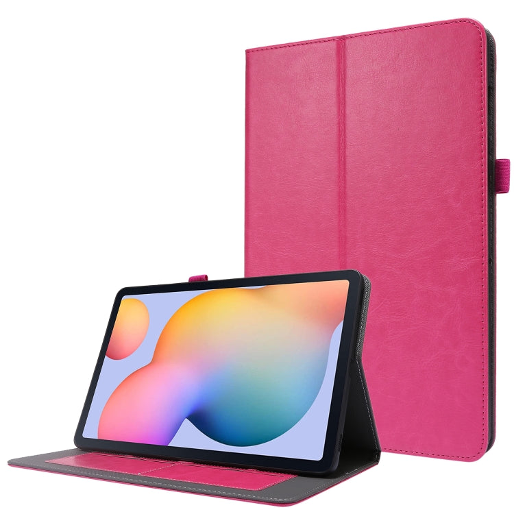 2-Folding Business Horizontal Flip PU Leather Case with Card Slots & Holder, For Samsung Galaxy Tab S8 / Galaxy Tab S7 T870