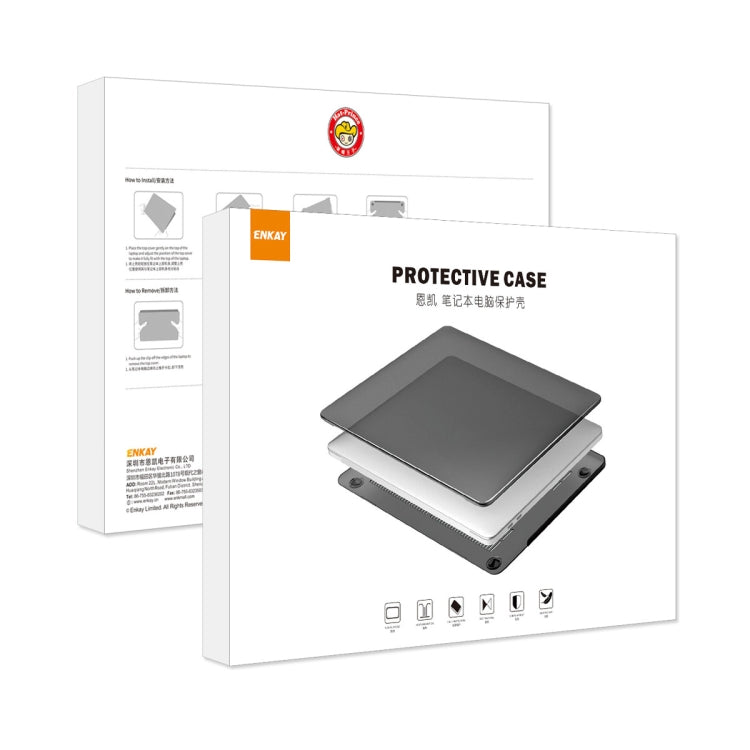For MacBook Air 13.6 2022/2024 A2681 M2 / A3113 M3 US Version ENKAY 3 in 1 Matte Laptop Case with TPU Keyboard Film / Anti-dust Plugs, 3 in 1 US Version