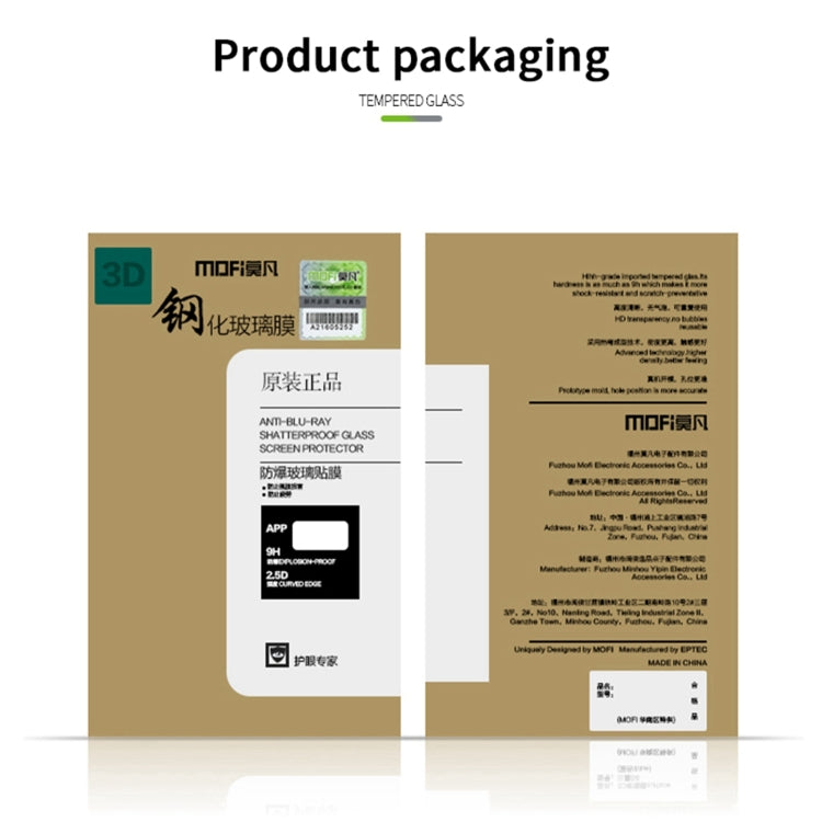 MOFI 9H 3D Explosion-proof Curved Screen Tempered Glass Film, For OnePlus 8T, For Samsung Galaxy A52