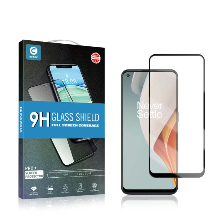 mocolo 0.33mm 9H 2.5D Full Glue Tempered Glass Film, For OnePlus Nord N10 5G, For OnePlus Nord N100