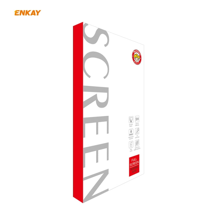 2 PCS ENKAY Hat-Prince Anti-drop Full Glue Tempered Glass Full Screen Film Anti-fall Protector, For OnePlus 9, For OnePlus 9R