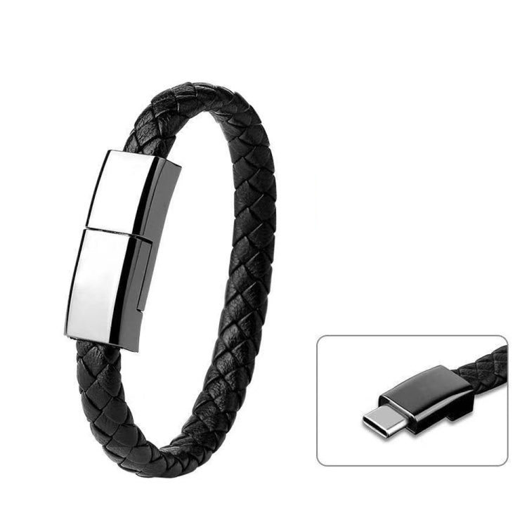 XJ-72 20cm USB to USB-C / Type-C Bracelet Charging Data Cable, Type-C, 20cm Type-C