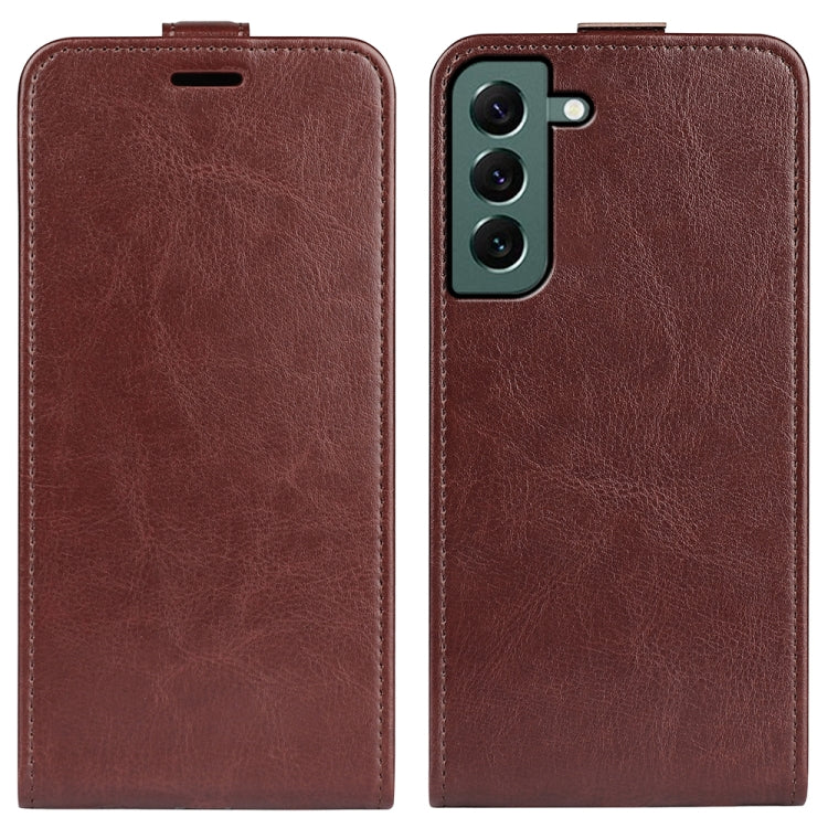 For Samsung Galaxy S23+ 5G R64 Texture Vertical Flip Leather Phone Case, For Samsung Galaxy S23+ 5G