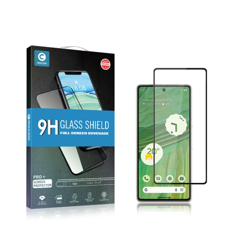 For Google Pixel 7 5G mocolo 2.5D Full Glue Full Cover Tempered Glass Film, For Google Pixel 7 5G