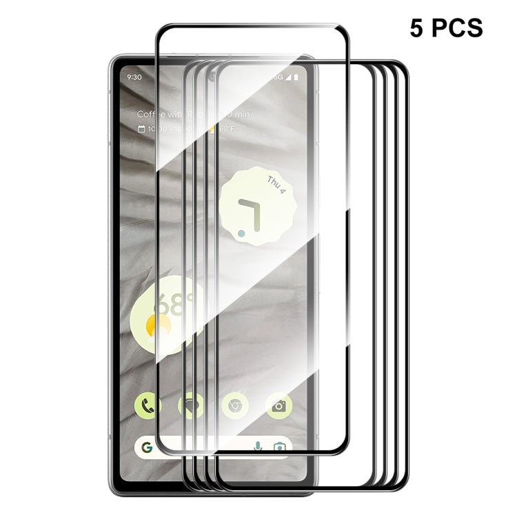 For Google Pixel 7A ENKAY Full Glue High Aluminum-silicon Tempered Glass Film, 1pc, 2pcs, 5pcs, 10pcs
