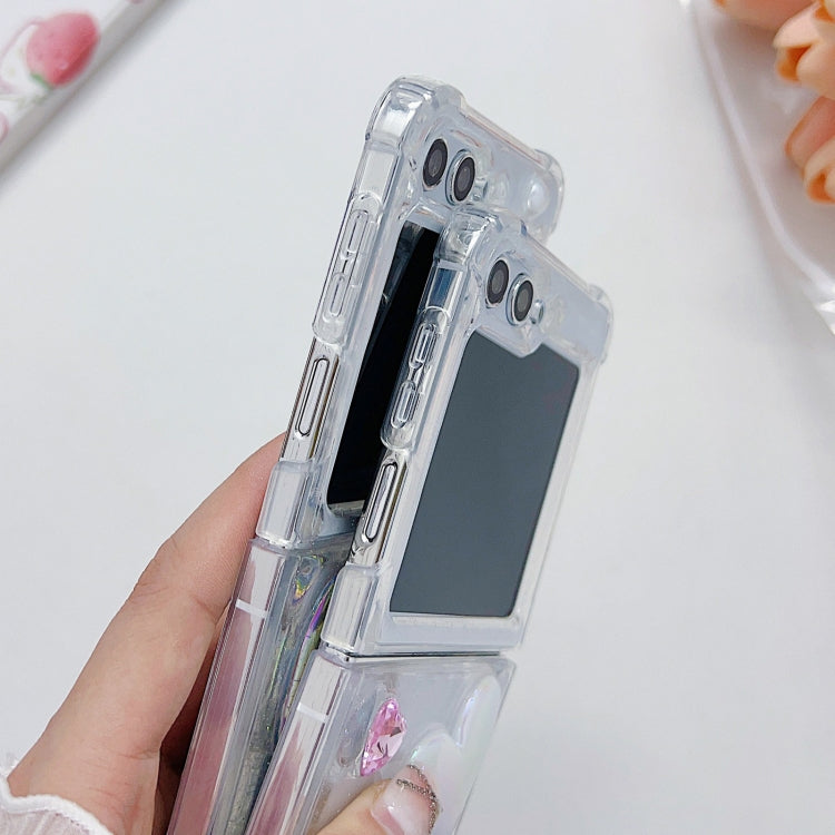 Love Epoxy TPU Phone Case, For Samsung Galaxy Z Flip7 FE / Flip6, For Samsung Galaxy Z Flip5, For Samsung Galaxy Z Flip4, For Samsung Galaxy Z Flip3