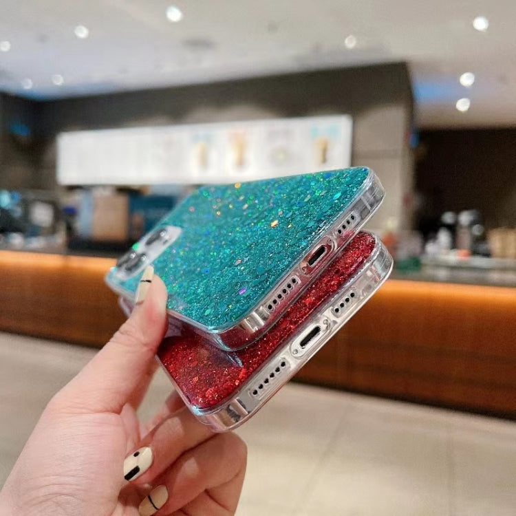 Glitter Sequins Epoxy TPU Phone Case, For iPhone 15 Pro, For iPhone 15 Plus, For iPhone 15