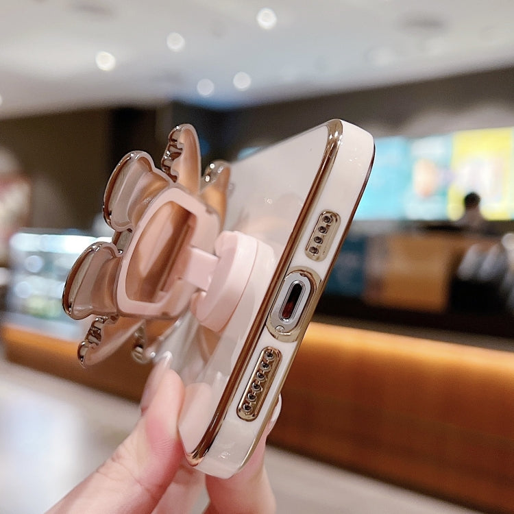 Electroplating Astronaut Holder Phone Case, For iPhone Air, For iPhone 16 Pro Max, For iPhone 16 Pro, For iPhone 16 Plus