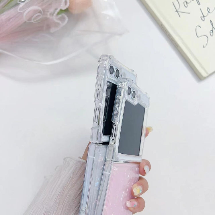 Shell Pattern Epoxy TPU Phone Case, For Samsung Galaxy Z Flip7 FE / Flip6, For Samsung Galaxy Z Flip5, For Samsung Galaxy Z Flip4, For Samsung Galaxy Z Flip3
