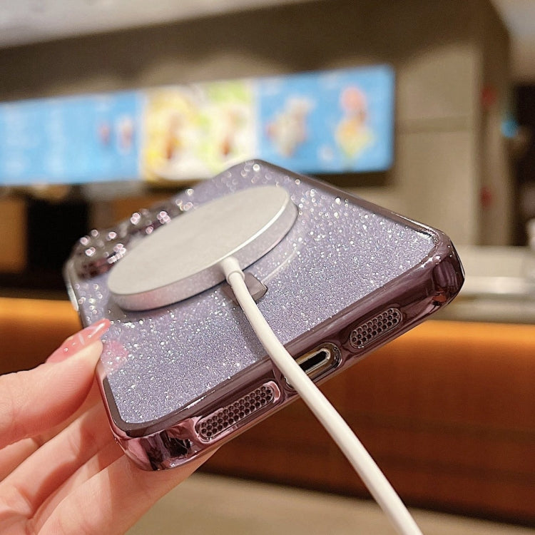 Glitter Electroplating MagSafe TPU Phone Case, For iPhone 11 Pro Max, For iPhone 11, For iPhone 11 Pro