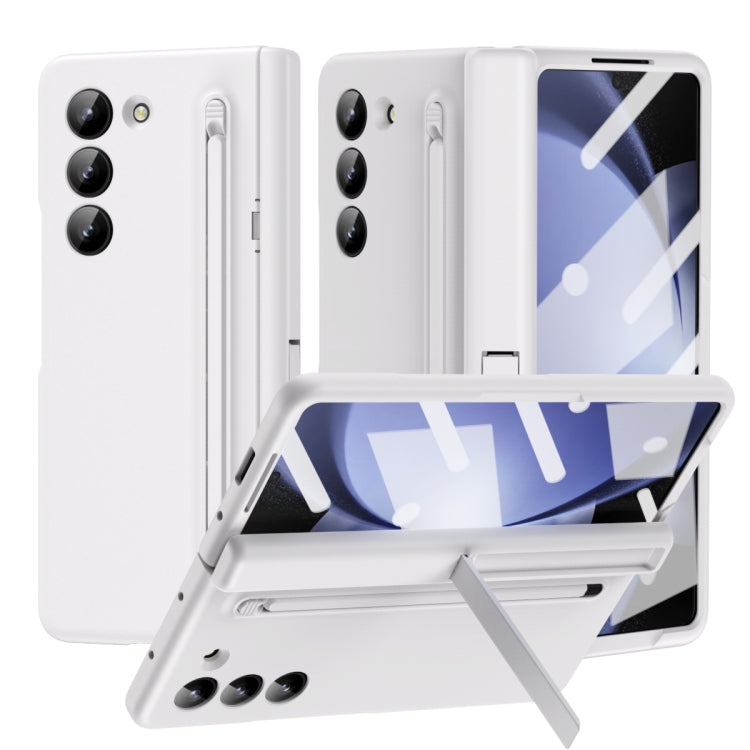 Long Chi Grain Leather Shockproof Phone Case, No Pen, For Samsung Galaxy Z Fold7 5G, For Samsung Galaxy Z Fold6 5G, For Samsung Galaxy Z Fold5 5G