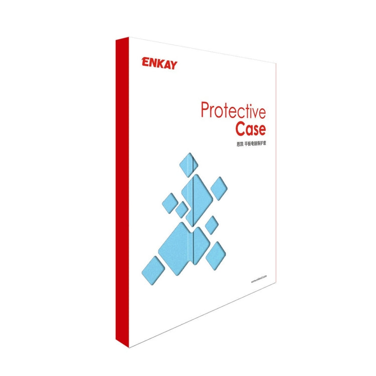 ENKAY Tri-fold Custer Texture Platic Leather Smart Tablet Case