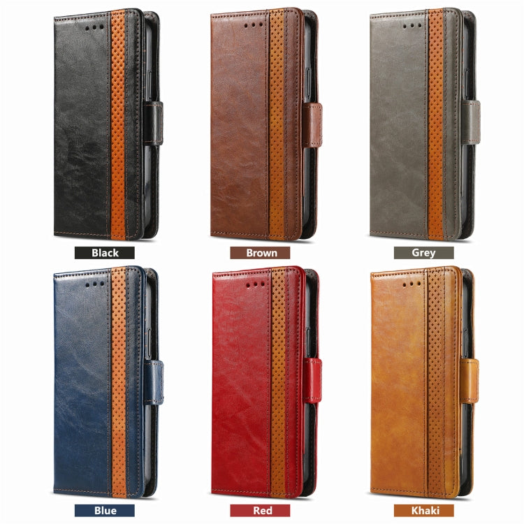 CaseNeo Splicing Dual Magnetic Buckle Leather Phone Case, For ZTE Blade A35e 4G, For ZTE Nubia S 5G, For ZTE Blade A75 4G, For ZTE Blade A34