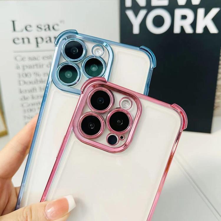 Electrpolated Space Four-corner Shockproof TPU Phone Case, For iPhone Air, For iPhone 16 Pro Max, For iPhone 16 Pro, For iPhone 16 Plus