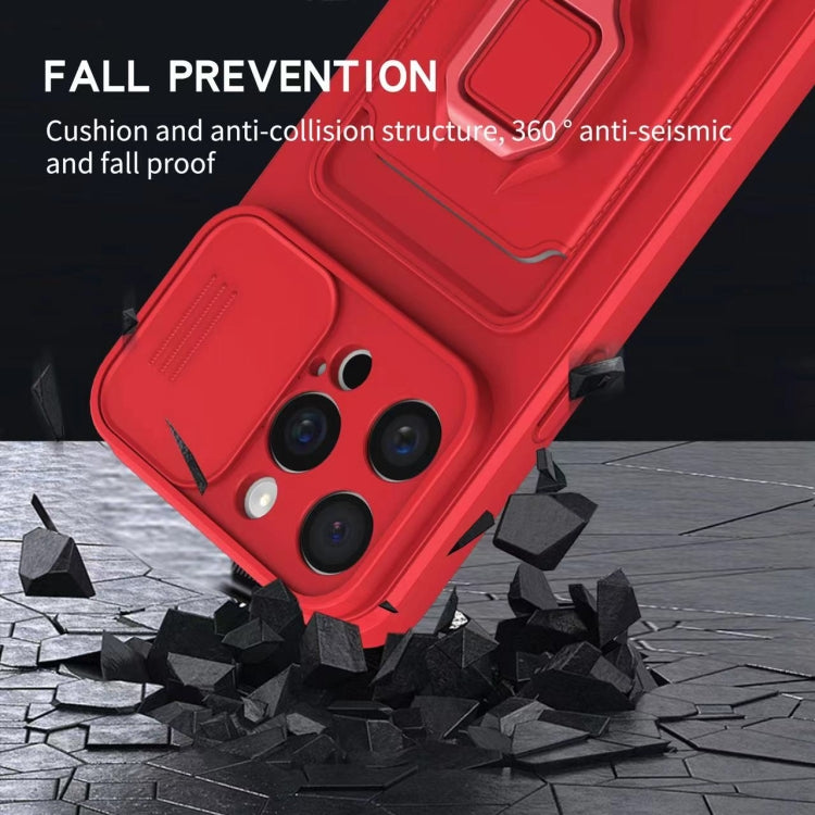 Sliding Camshield Magnetic Card Holder Silicone Phone Case, For iPhone 15, For iPhone 14 Plus, For iPhone 14, For iPhone 14 Pro