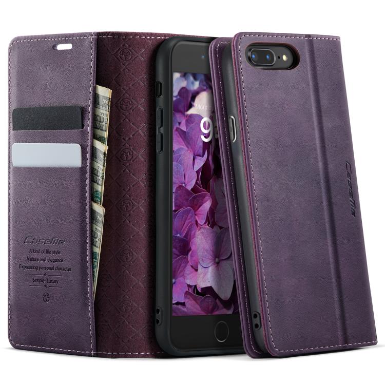 CaseMe 033 Calf Leather Lining Microfibre RFID Blocking Phone Case, For iPhone 7 Plus / 8 Plus