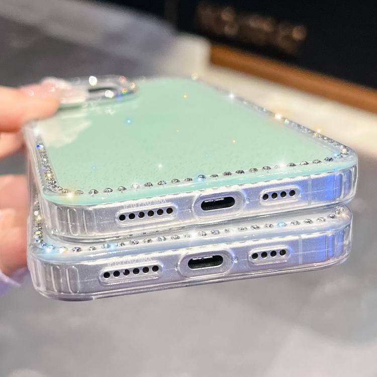 Rhinestone Glitter TPU 4-corners Anti-fall Phone Case, For iPhone 18 Pro / 17 Pro, For iPhone 18 Pro Max / 17 Pro Max, For iPhone 17e / 16e, For iPhone 17