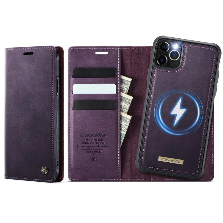 CaseMe C49 MagSafe RFID Blocking Detachable Wallet Leather Phone Case, For iPhone 12 Pro Max, For iPhone 11 Pro Max, For iPhone 11, For iPhone 11 Pro