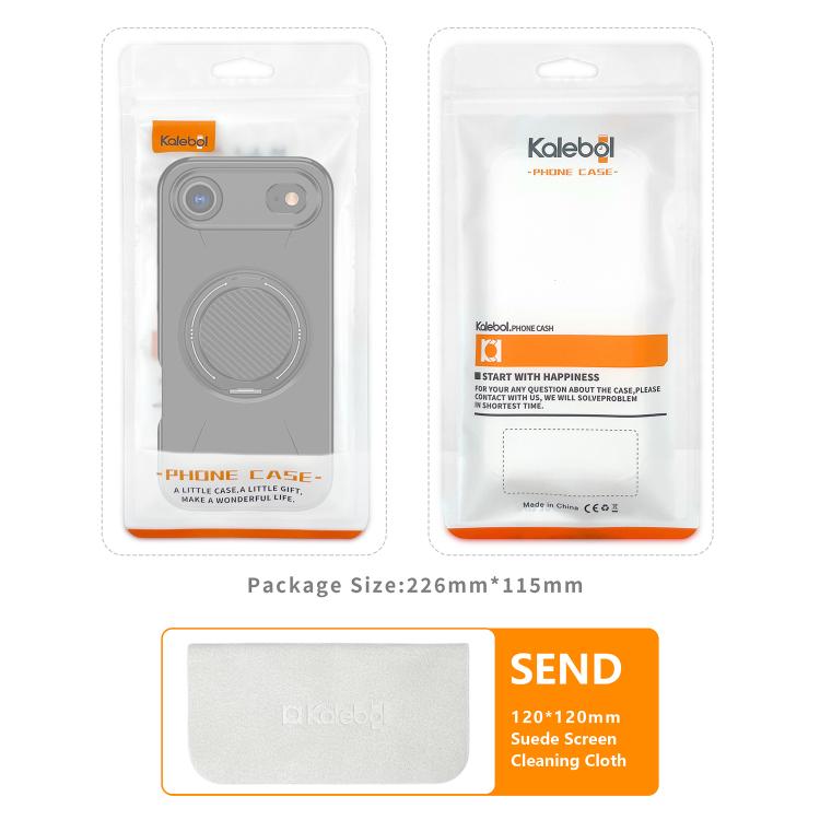 Kalebol Magnetic MagSafe Rotation Holder PC Phone Case, For iPhone 15, For iPhone 14, For iPhone 14 Pro