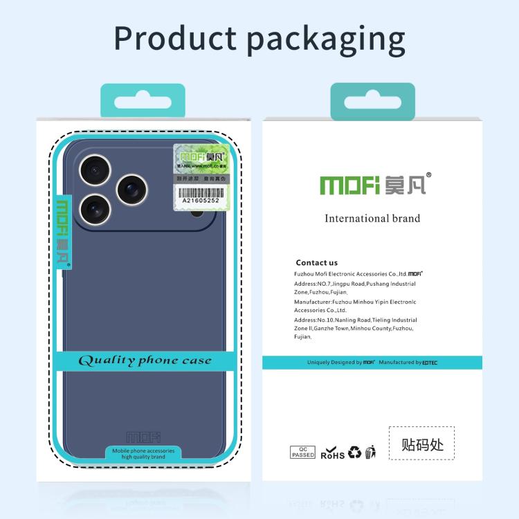 MOFI Caring Soft Shell Liquid Silicone Skin Feel Phone Case, For iPhone 18, For iPhone 18 Pro