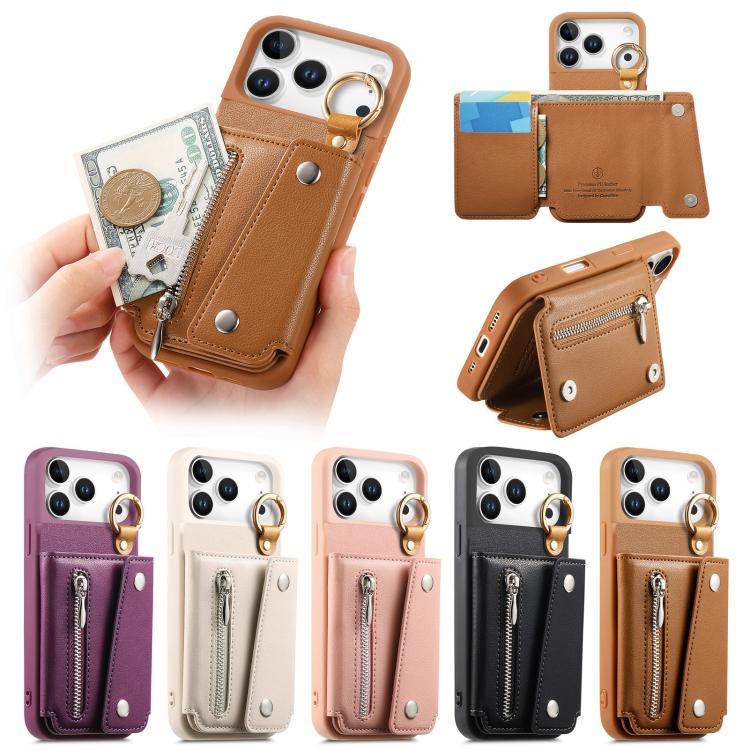 Dream Wallet D Buckle Leather Back Cover Phone Case, For iPhone 16, For iPhone 15 Pro Max, For iPhone 15 Pro, For iPhone 15 Plus